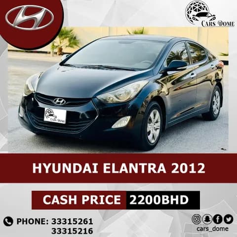 Used Hyundai Elantra 1.6L 2012 Used Hyundai Elantra 1.6L 2012 for sale
