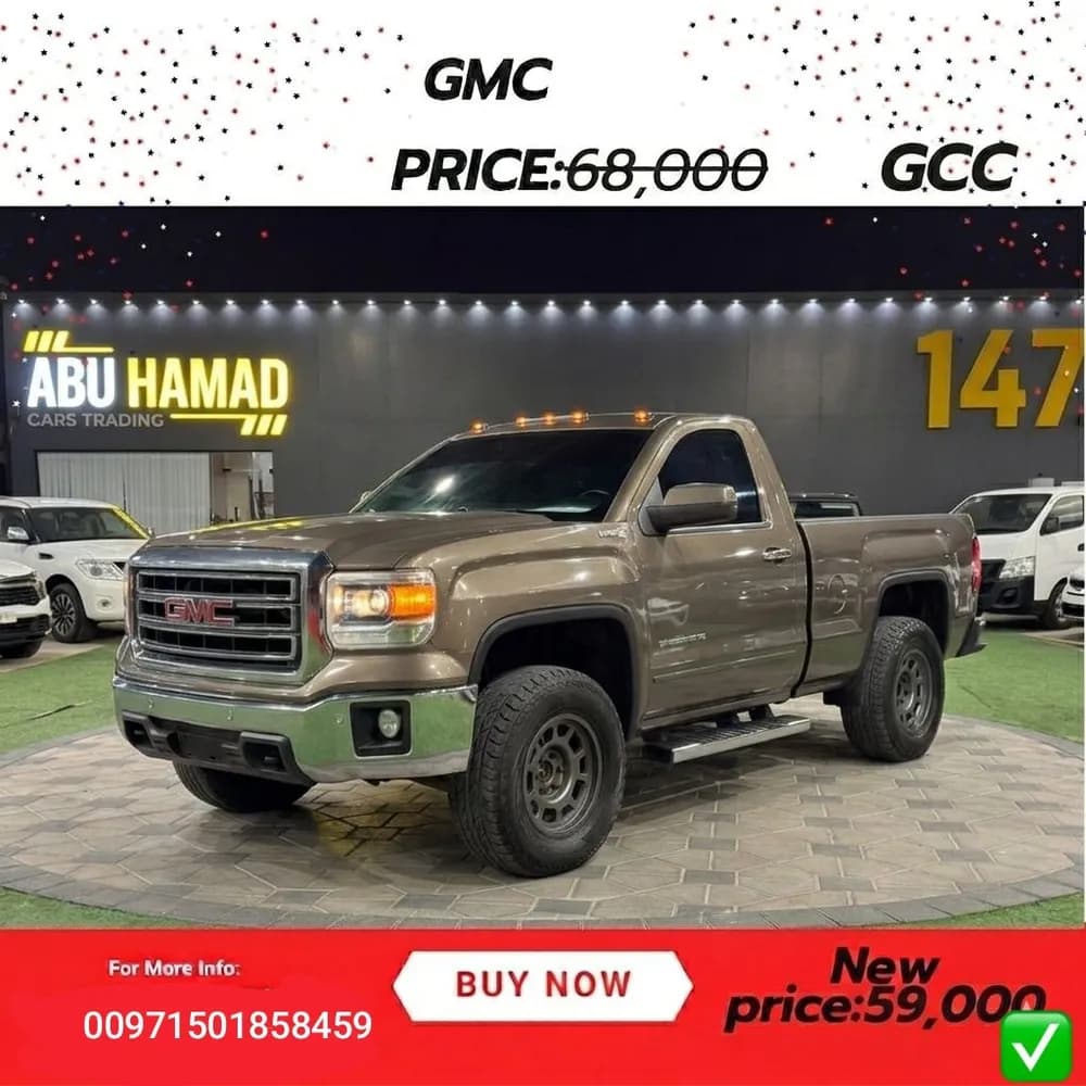 جي إم سي سييرا 5-3l-v8-sle-regular-cab-fwd 2016 مستعملة