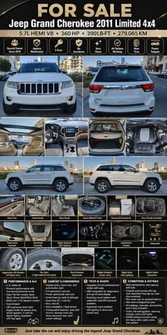 Used Jeep Grand Cherokee Limited 5.7L 2011 Used Jeep Grand Cherokee Limited 5.7L 2011 for sale